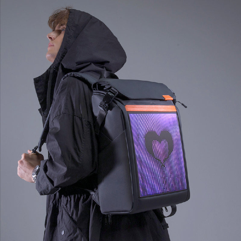 LED Backpack - APP Control DIY Customized Image Video Smart LED Display Backpack for EVERYONE! - Multiple displays - Programmable for LIVE turn Signaling Display - [6-10 DAY DELIVERY] - CHECK ME OUT! - 1 COLOR -