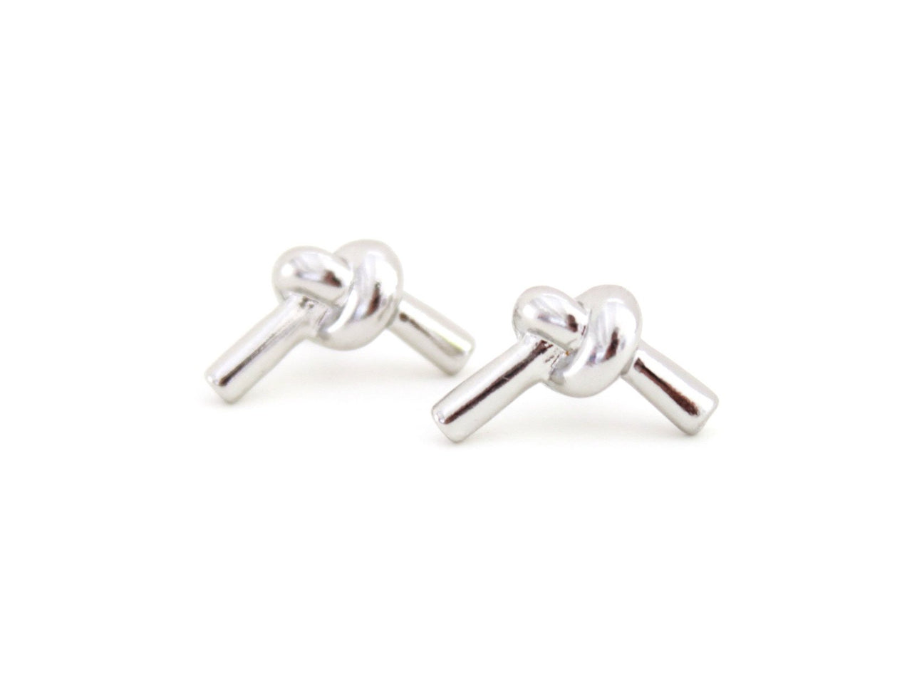 Knotty - Love Me Knot Stud Earrings - 3 FINISHES