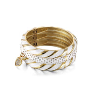 Thumbnail for Blinglane - Luxe White Bangles Set (3) - 3 PCS - 1 COLOR -