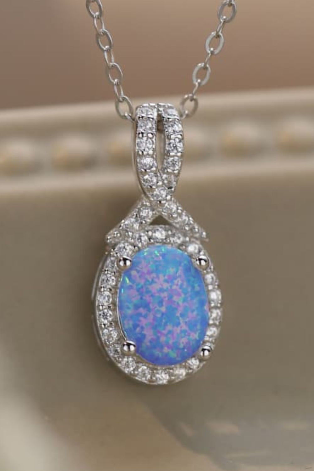 Feeling My Best Opal Pendant Necklace - T - 2 COLORS -