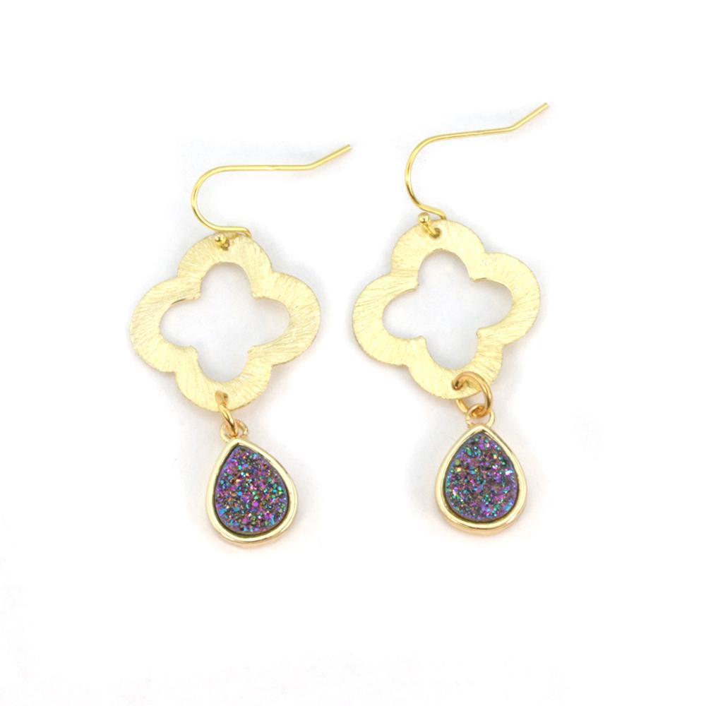 Christie Jean - Lucky Druzy Earrings - 5 COLORS -