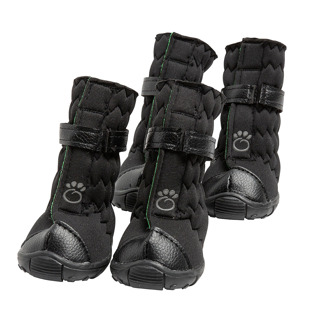 Elasto-Fit Dog Boots - Black - 7 SIZES -