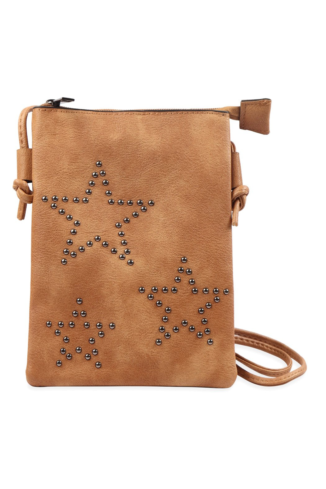 Riah Fashion - Three Star Design Bohemian Crossbody Bags - 4 COLORS -