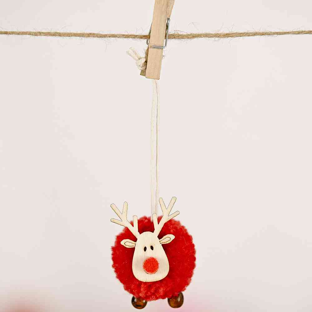 4-Piece Reindeer Hanging Ornaments - [5-10 DAY DELIVERY] - T - 4 PCS. -