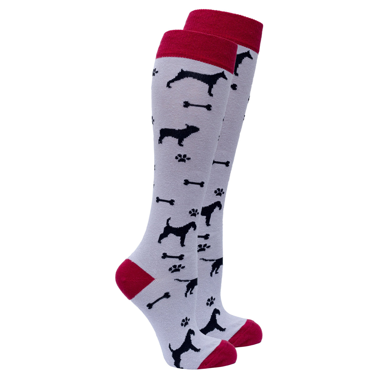 Women's Shadow Dog  Knee High Socks - 1 COLOR -