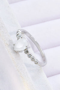 Thumbnail for Teardrop Natural Moonstone Ring - T - SIZES 6 THRU 9 - 1 FINISH -