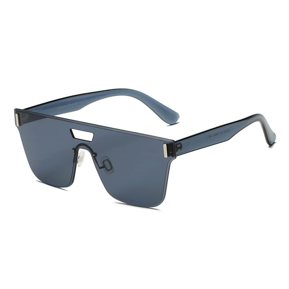 Devon | S2075 - Retro Square Mirrored Sunglasses - 4 COLORS -