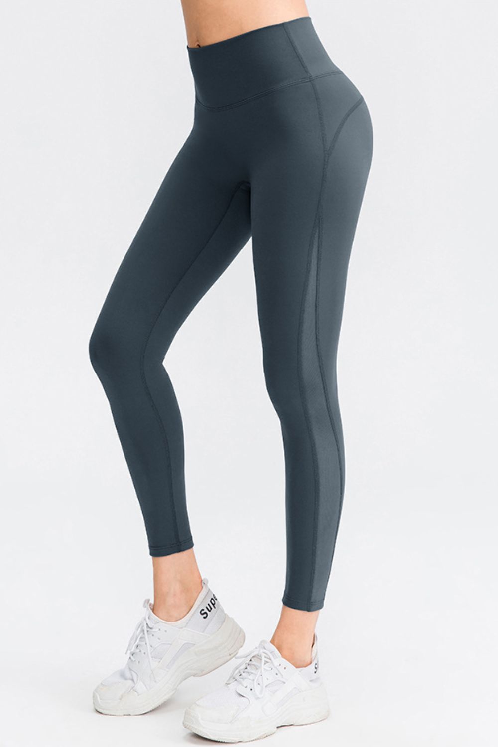 Wide Waistband Slim Fit Long Sports Leggings - T - 5 COLORS -