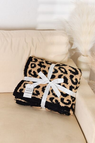 Cuddley Leopard Decorative Throw Blanket - T - 3 COLORS -