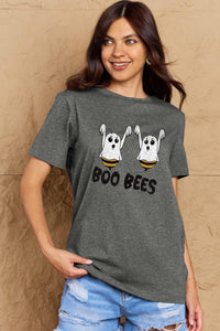 Thumbnail for Simply Love Full Size BOO BEES Graphic Cotton T-Shirt - T - 3 COLORS -