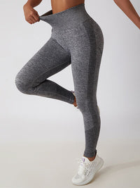 Thumbnail for Wide Waistband High Waist Active Leggings - T - 9 COLORS -