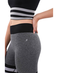 Thumbnail for Savoy - Cassidy Legging & Sports Bra Set - Black & White - 2 PCS. - 1 COLOR -