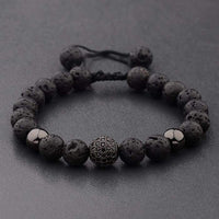 Thumbnail for Black Lava Stone Bracelet -