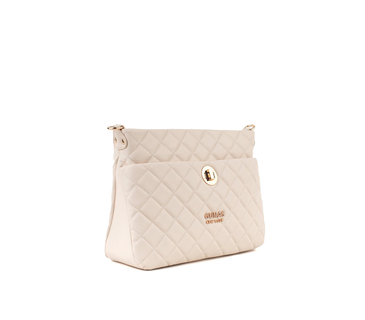 GUNAS NEW YORK - Koi - Off-White Quilted Vegan Leather Purse - 1 COLOR -