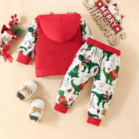 Thumbnail for MERRY CHRISTMAS Hoodie and Pants Set - 2 PCS. - T - 2 COLORS -