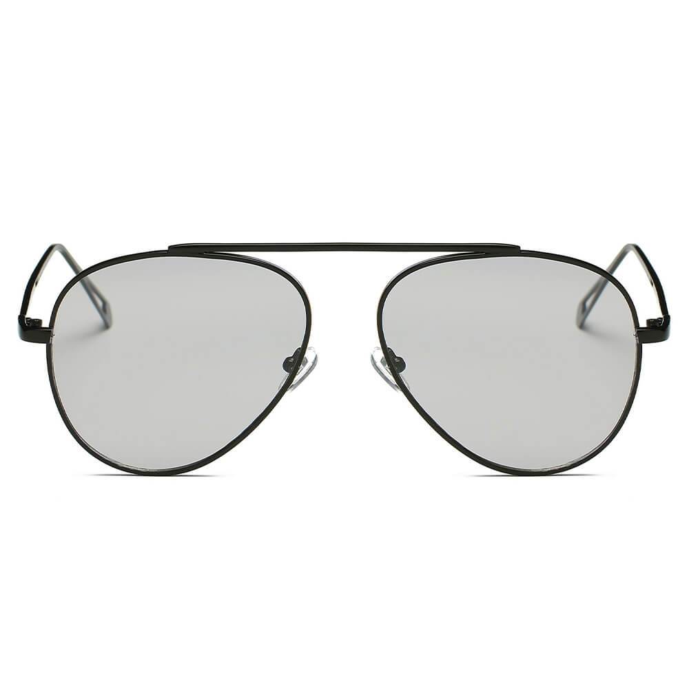 Hidalgo | S2021 - Metal Oversize Tinted Lens Aviator Sunglasses - 8 COLORS -