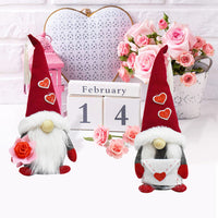 Thumbnail for Valentines Day Decorative Love Gnomes bearing Flower or Envelope - 7.87