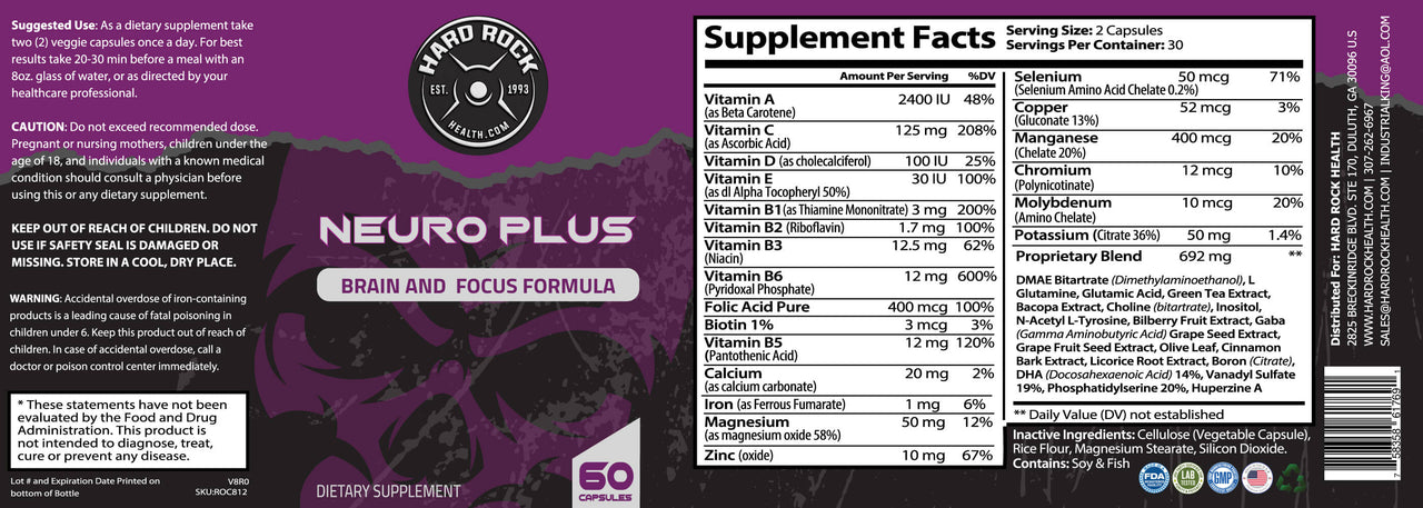 Neuro Plus- Brain and Focus Formula