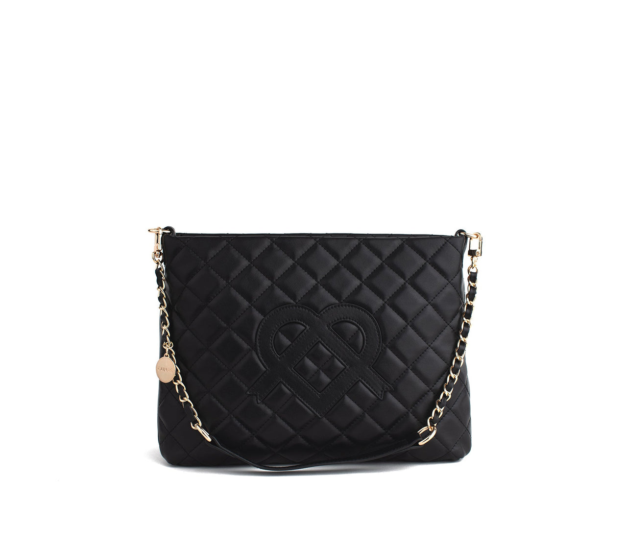 GUNAS NEW YORK - Koi - Black Quilted Vegan Leather Purse - 1 COLOR -