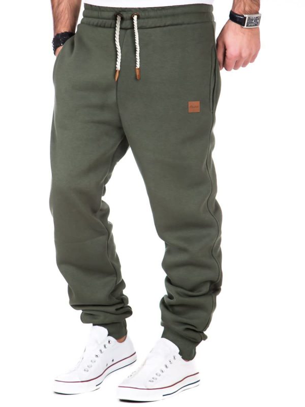 Men's elastic waist sports casual trousers and sweatpants - K - 4 COLORS -