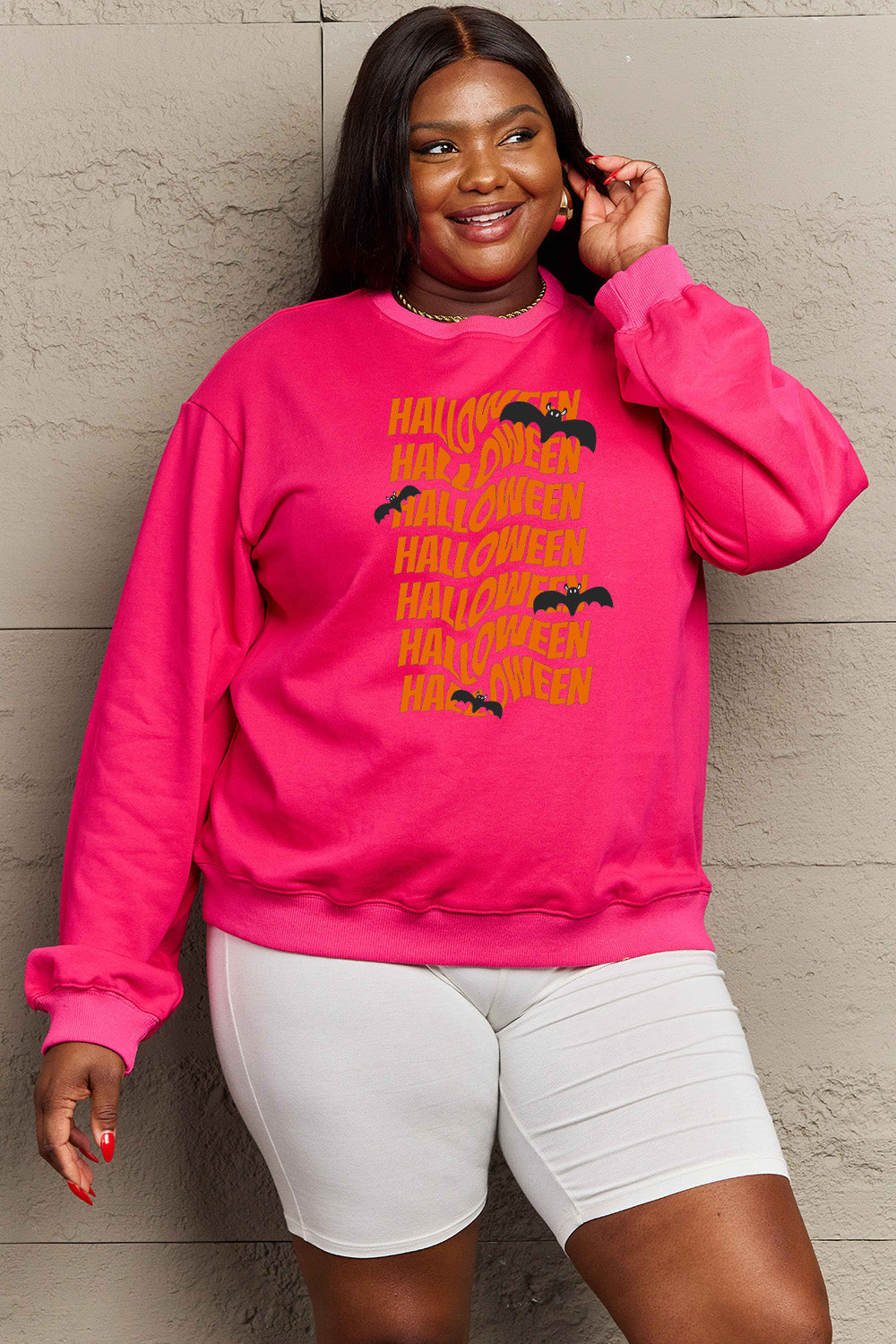 Simply Love Full Size HALLOWEEN Graphic Sweatshirt - SIZES S THRU 3XL - T - 6 COLORS -