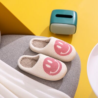 Melody Smiley Face Slippers - T - 1 COLOR -