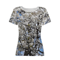 Thumbnail for BLOSSOMS - D65 Women's All-Over Print T shirt - 1 COLOR -