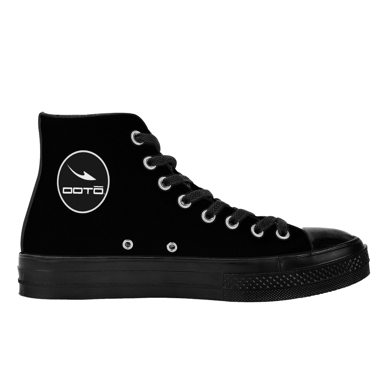 OOTO - AT MIDNIGHT - SF_D71 High Top Canvas Shoes - Black soles - 1 COLOR -