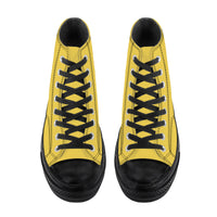 Thumbnail for OOTO - LEMON WEDGE - High Top Canvas Shoes - Black soles - 1 COLOR -