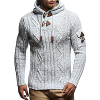 Thumbnail for Men's casual pullover warm long sleeve sweater - K - 4 COLORS -