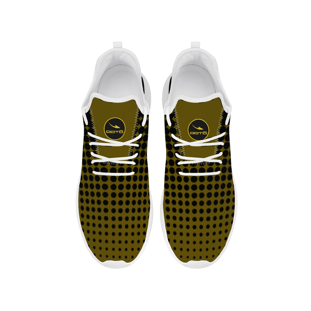 OOTO - Lightweight Mesh Knit Sneaker - OLIVE CHANGE UP - White soles - 1 COLOR -