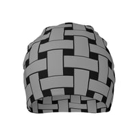 Thumbnail for OOTO - GREY WEAVE ON BLACK -HC_T6 Adult Knitted Beanie - 1 COLOR -