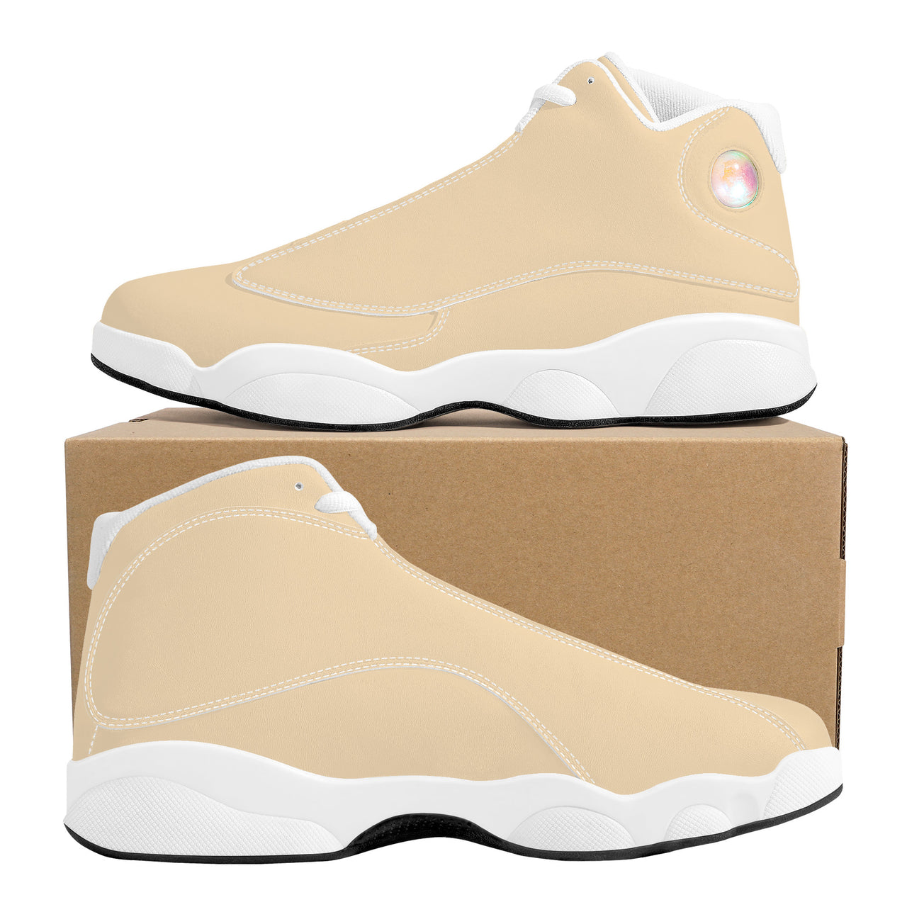 OOTO - PEACH CREAM - SF_D89 Basketball Shoes - White soles - Black tread - 1 COLOR -