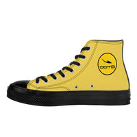 Thumbnail for OOTO - LEMON WEDGE - High Top Canvas Shoes - Black soles - 1 COLOR -