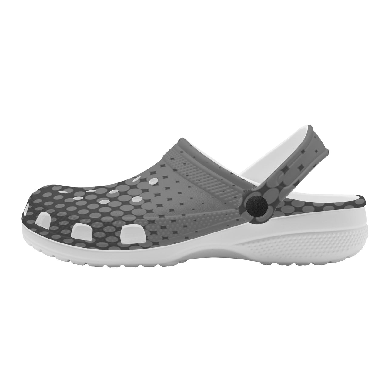 OOTO - GRADIENT EN GREY - WITH (OPTIONAL) PIVOTING HEEL STRAP - Crocs Clogs -