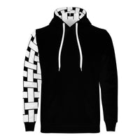 Thumbnail for OOTO - WHITE WEAVE RT - D55 Men's Print Hoodie - 1 COLOR -