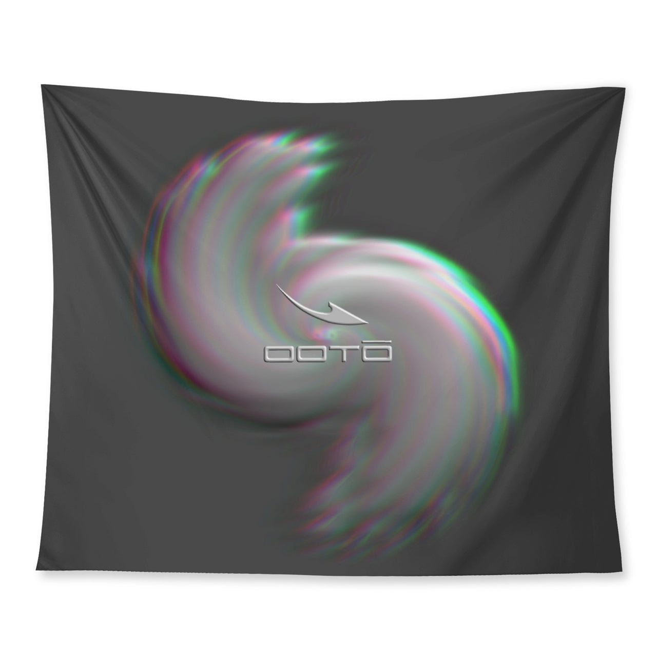 OOTO - Wall Tapestry - GRAY SUN CLOUD IN A GLITCH - 3 SIZES -