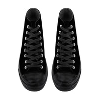 Thumbnail for OOTO - SF_D71 High Top Canvas Shoes - CLASSIC B & R - Black soles - 1 COLOR -