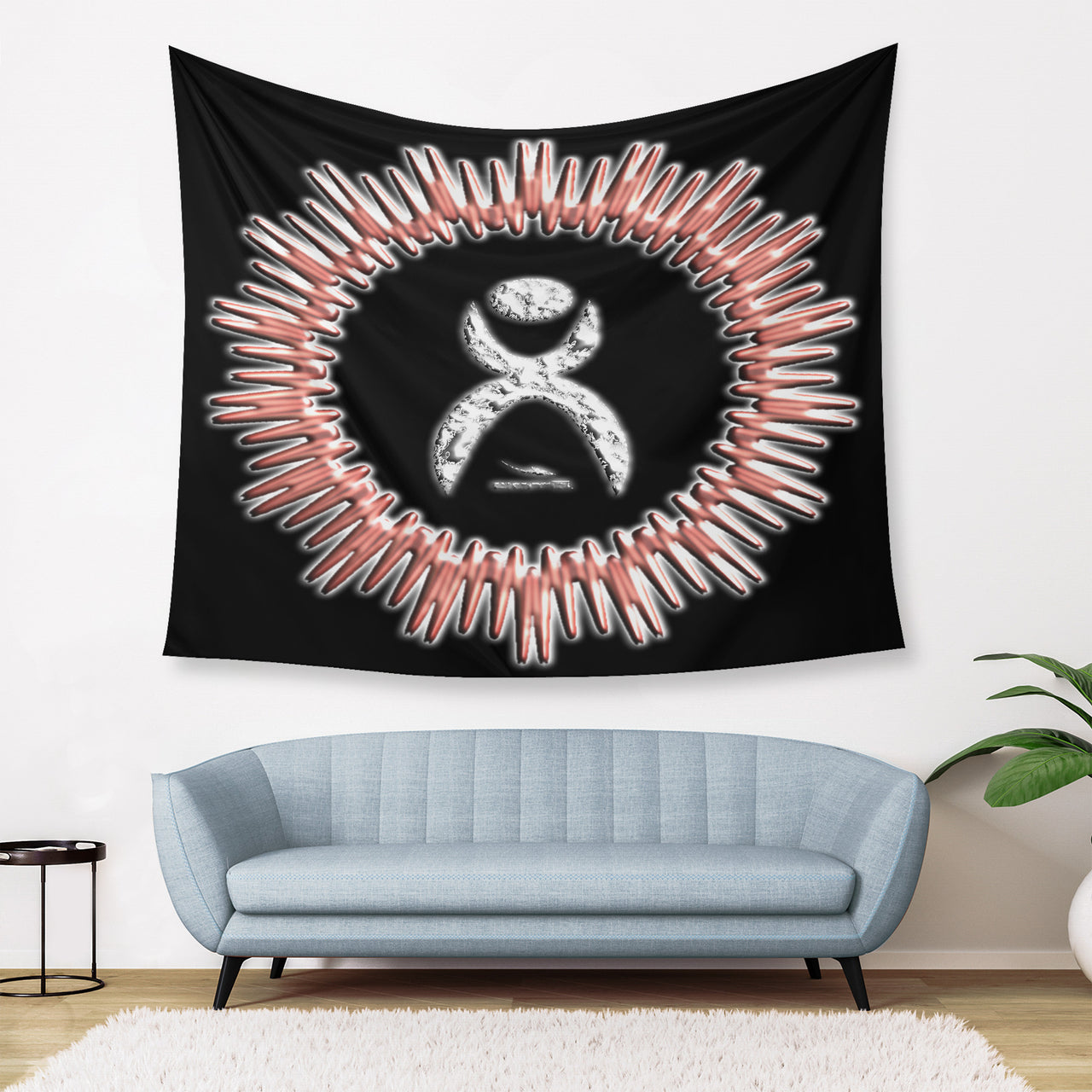 OOTO - GLYPHIC EN HALTED PHASE GLOW RING - D34 Wall Tapestry - 3 SIZES -