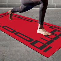 Thumbnail for OOTO - Yoga Mat - Black frame on bright red