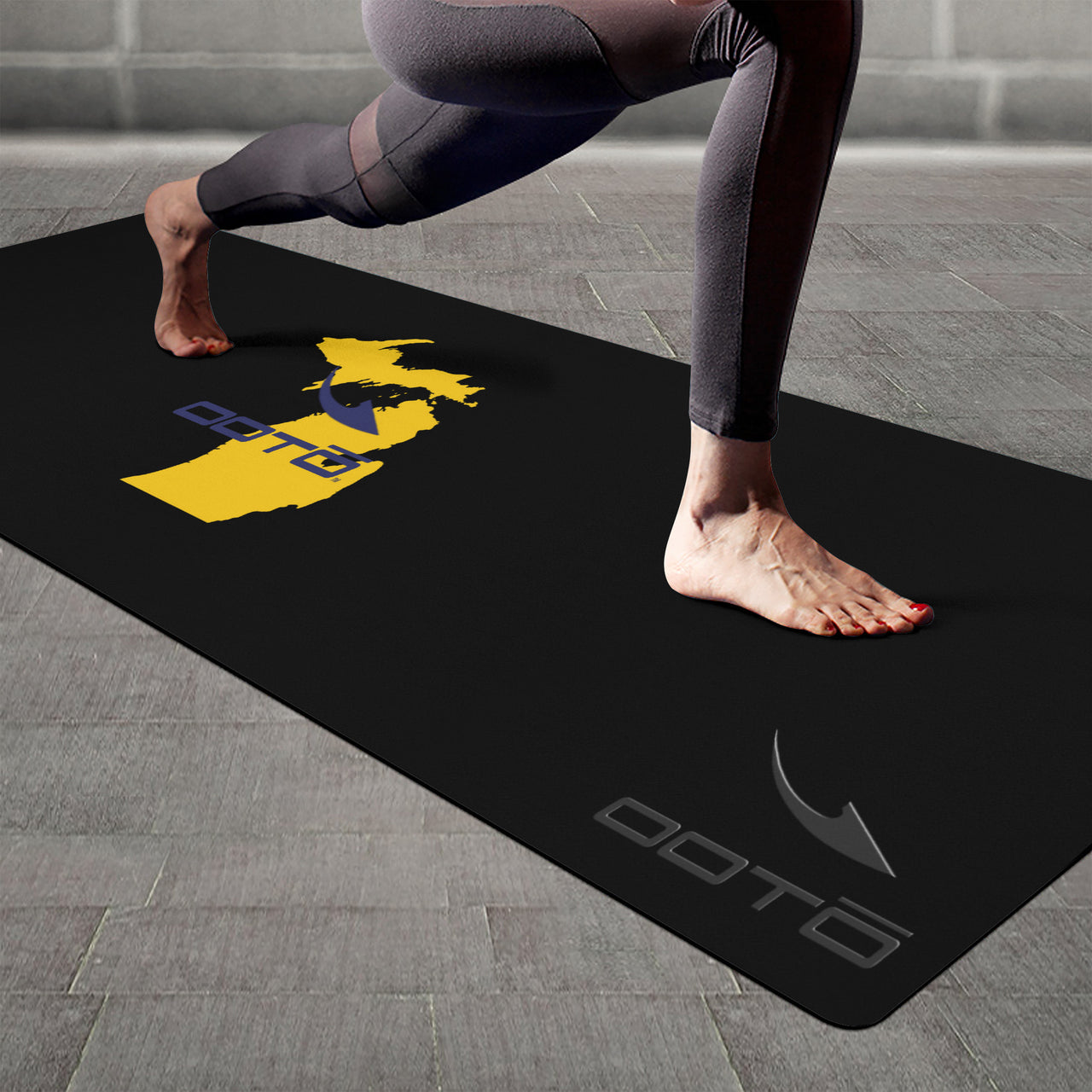 OOTO - Yoga Mat - MEEEEECHIGAN maize and blue