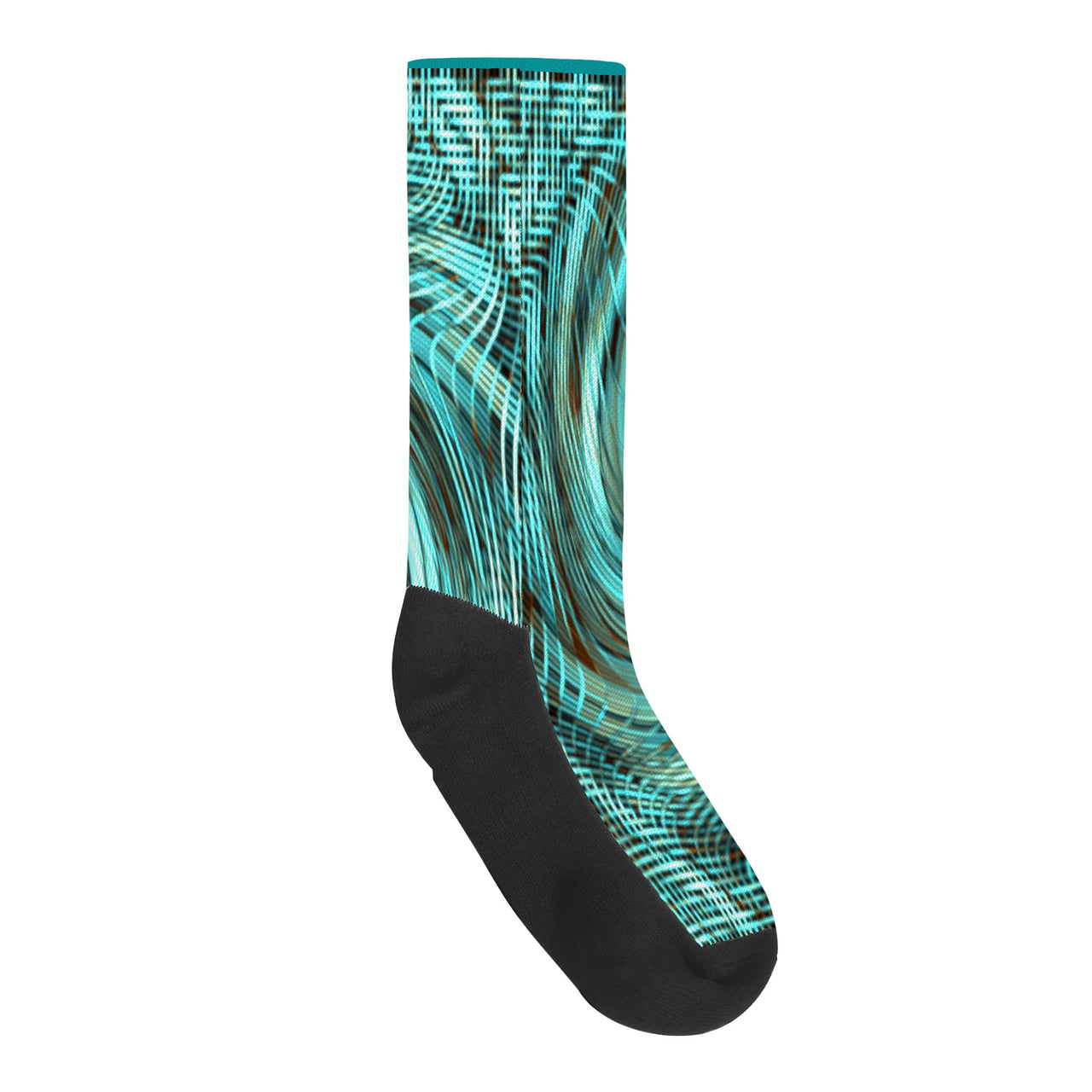 OOTO - GREEN REALITY AQUATIC PHASE - D45 Crew Socks - 1 COLOR -