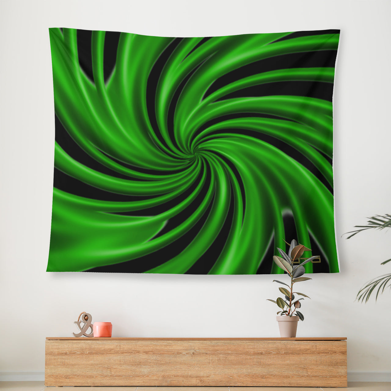 OOTO - GREEN DREAM - Wall Tapestry - 3 SIZES -