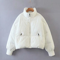 Thumbnail for Casual all-match stand collar bread jacket Puffer Coat - K - 7 COLORS -