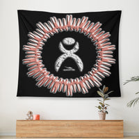 Thumbnail for OOTO - GLYPHIC EN HALTED PHASE GLOW RING - D34 Wall Tapestry - 3 SIZES -