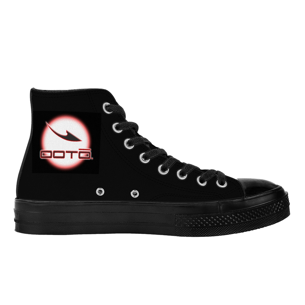 OOTO - High Top Canvas Shoes - CLASSIC WITH GLOW - Black soles - 1 COLOR -