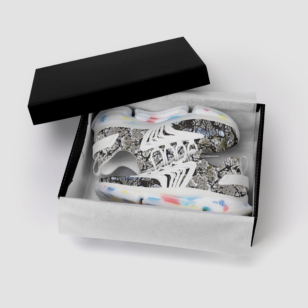 OOTO - BLOSSOMS - SF_S35 Air Max React Sneakers - White soles - 1 COLOR -