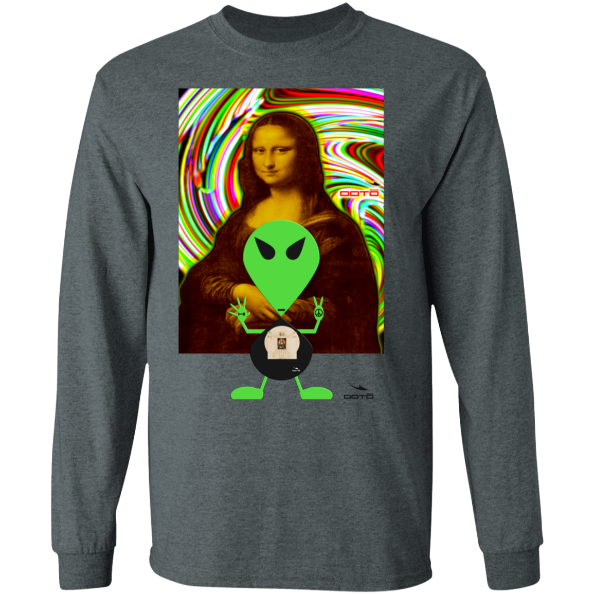 AL DIGS MONA - DAVINCIS' MONA X OOTO G240 LS Ultra Cotton T-Shirt - 5 COLORS -