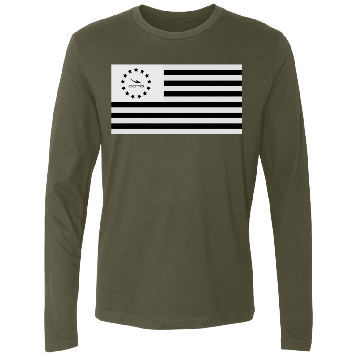 HEAVENS TO BETSY B & W FLAG - NL3601 Men's Premium LS - 5 COLORS -