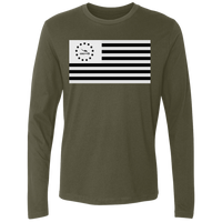 Thumbnail for HEAVENS TO BETSY B & W FLAG - NL3601 Men's Premium LS - 5 COLORS -